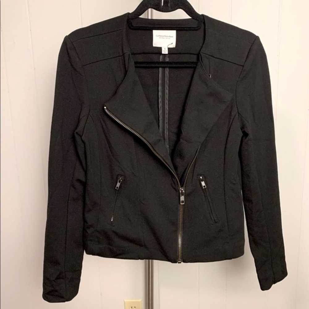 Black ponte Motorcycle Jacket